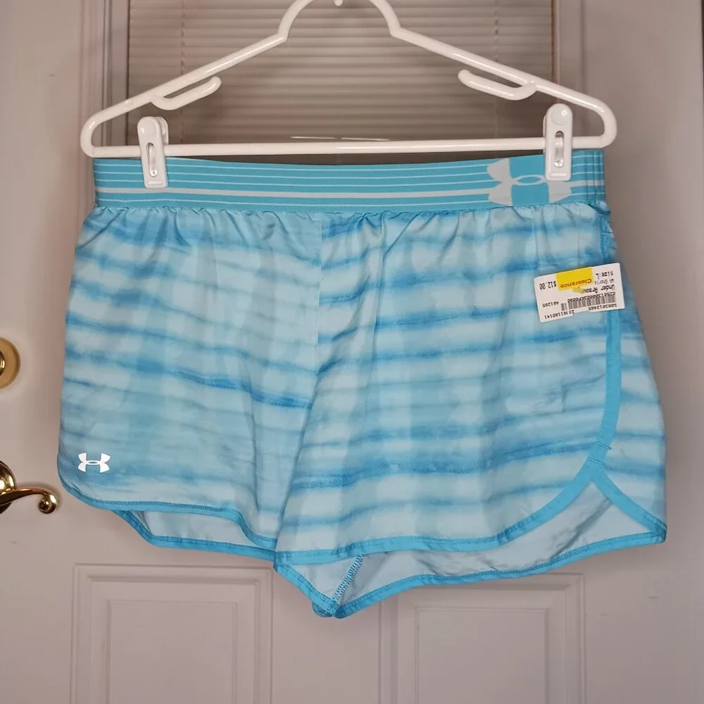Athletic Bundle Sale - Under Armour Teal/White Shorts with liner Size Large - Picture 1 of 4